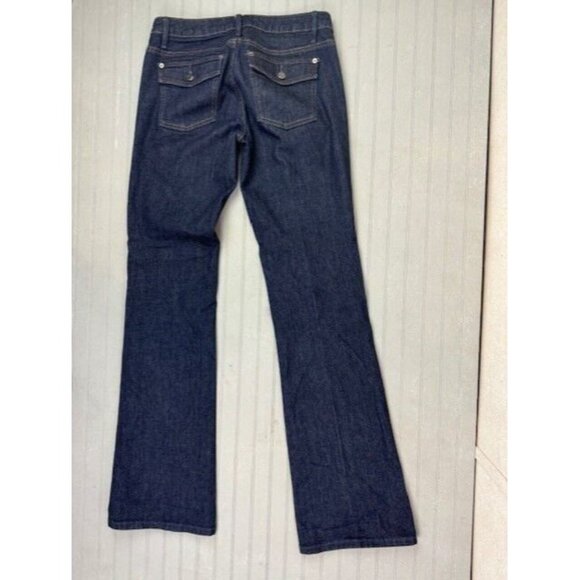 Banana Republic Size 4L Long Womens Jeans Low Rise Boot Cut Stretch Dark… - Picture 3 of 3